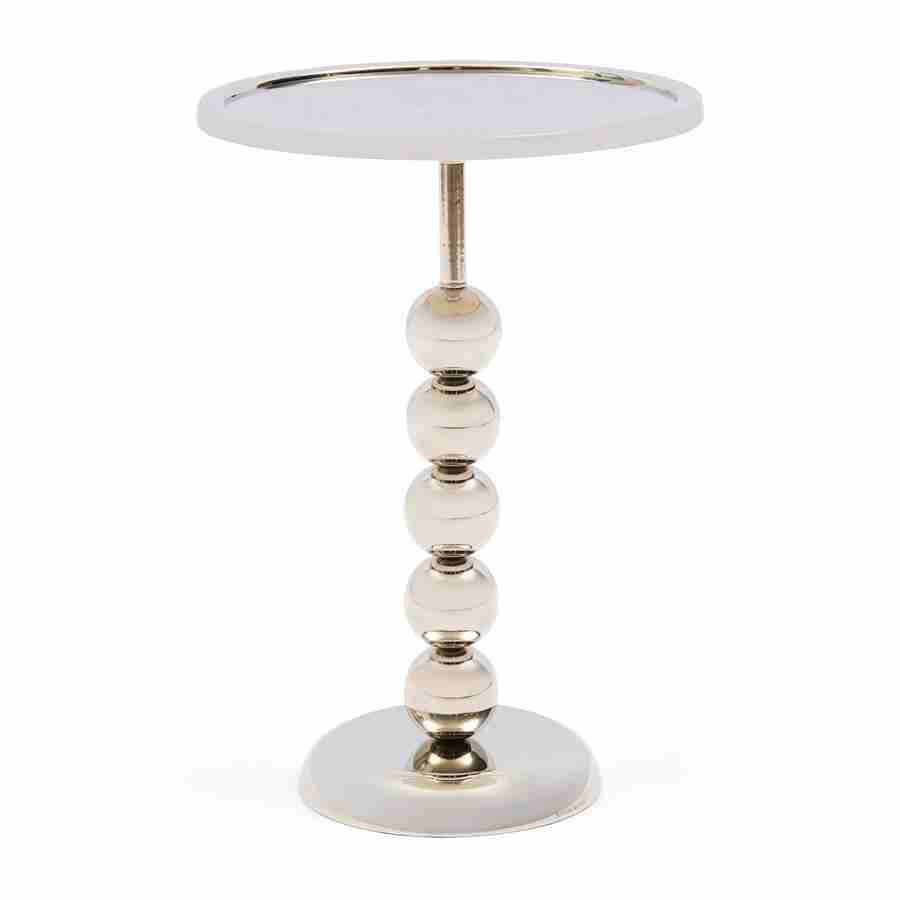 Rivièra Maison Ronde Bijzettafel Pena Palau 33cm - Zilver