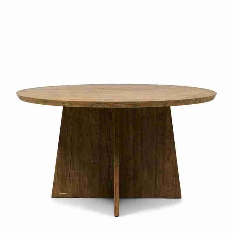 Rivièra Maison Ronde Eettafel Zermatt Eikenhout, 140cm - Naturel