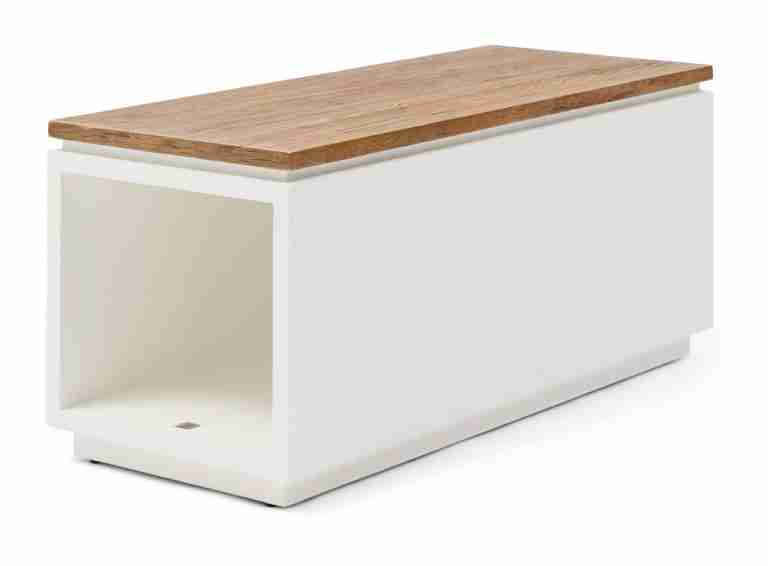 Rivièra Maison Salontafel Lake House Eikenhout, 100 x 40cm - Wit