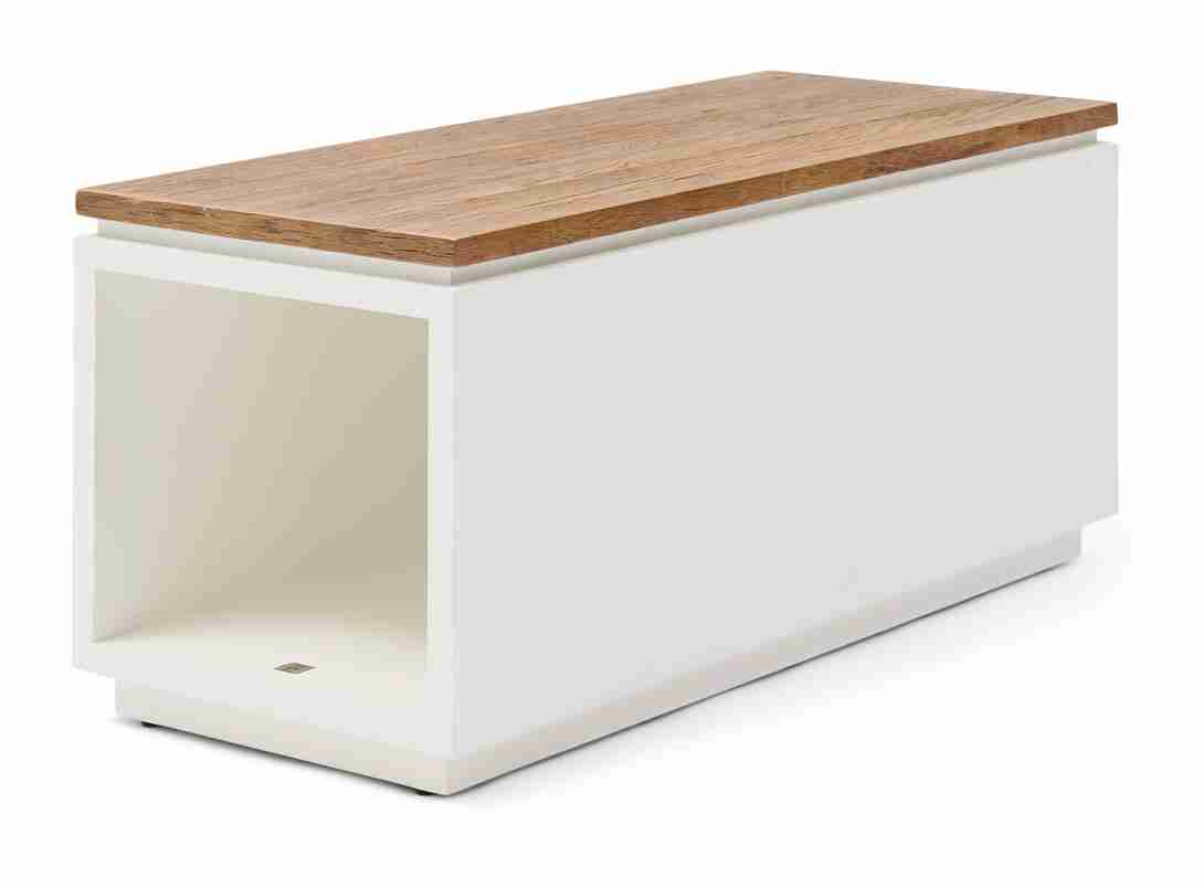 Rivièra Maison Salontafel Lake House Eikenhout, 100 x 40cm - Wit