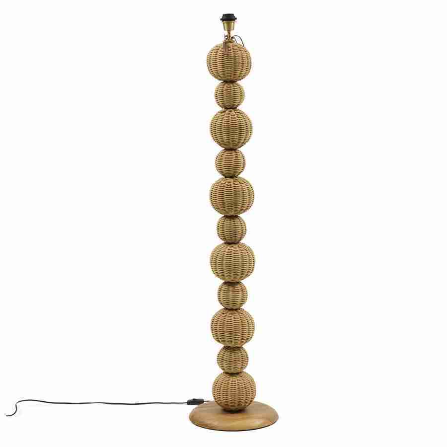 Rivièra Maison Vloerlamp Bello Rattan, 140cm (excl. kap) - Naturel