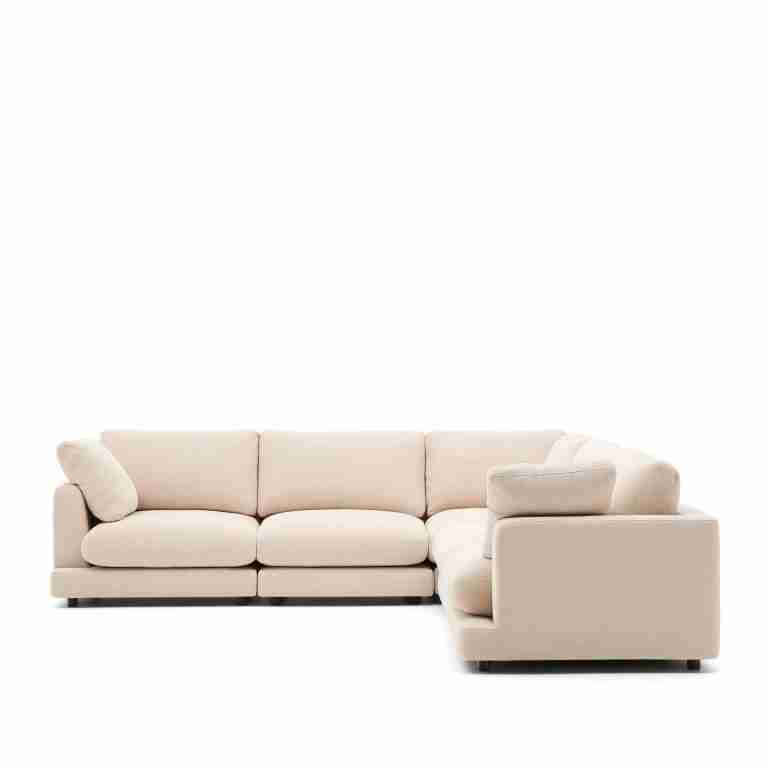 Kave Home 6-zits Hoekbank Gala Chenille - Beige