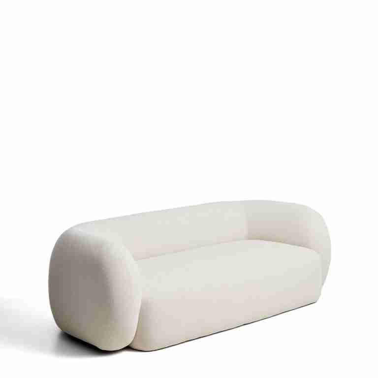 Kave Home 3-zits Bank Martina 246cm, Chenille - Ecru