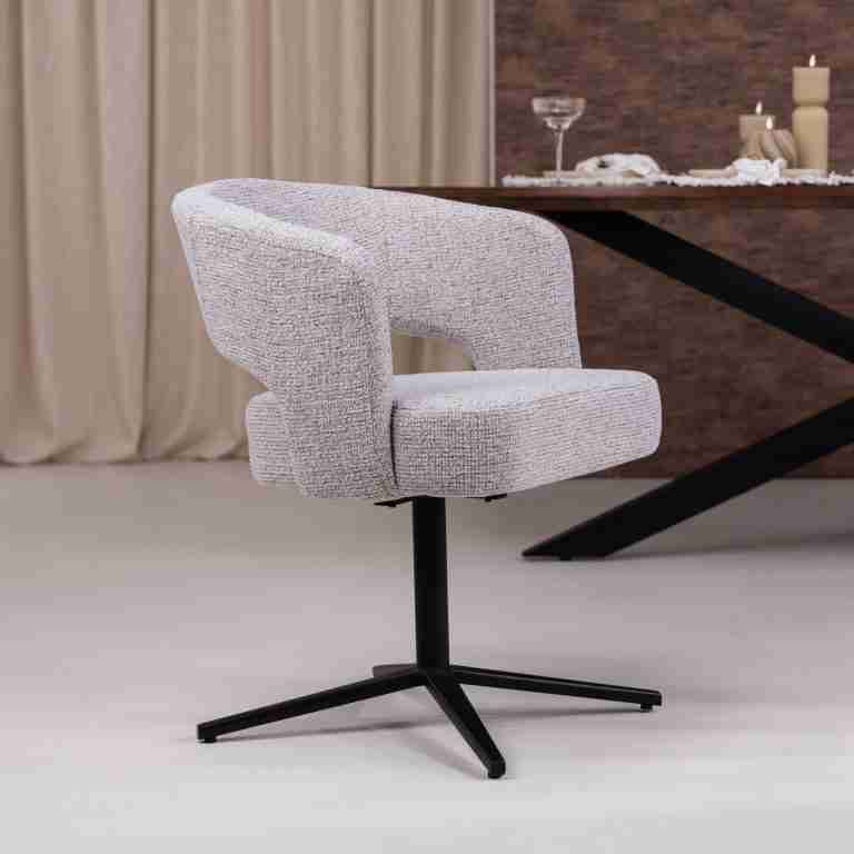 Sohome Draaibare Eetkamerstoel Imane Structuurstof - Beige