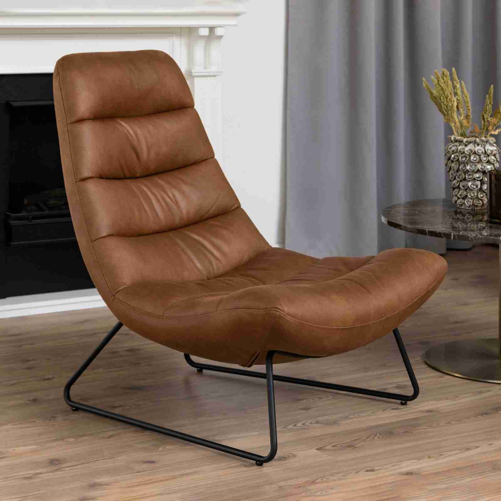 Sohome Fauteuil Otis Eco-leder - Bruin
