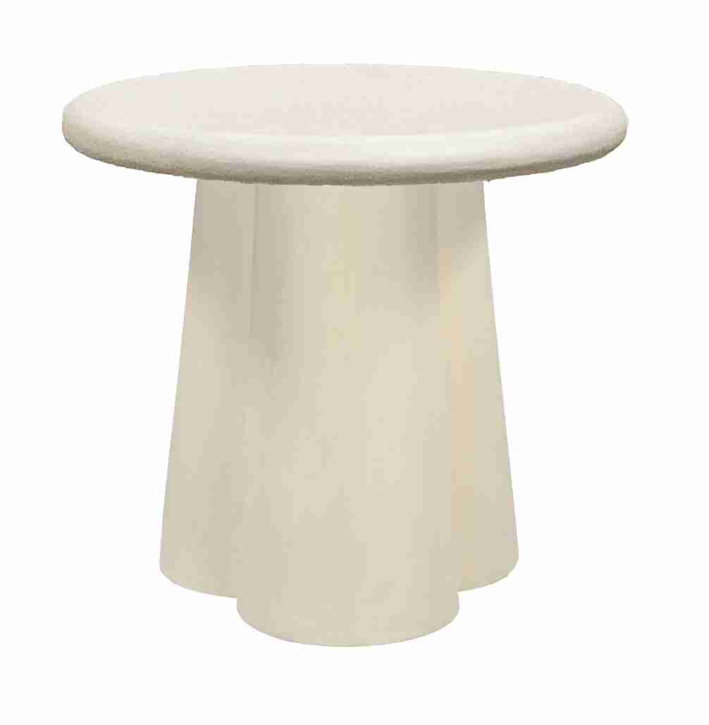 Sohome Ronde Bijzettafel Scottie Beton, 50cm - Beige