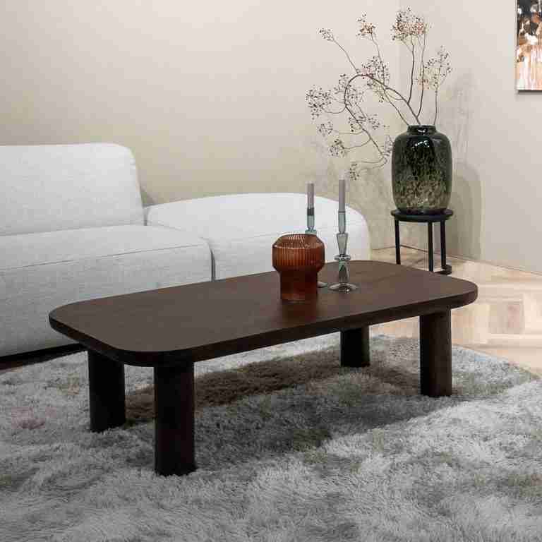 Sohome Salontafel Merle Mangohout, 120 x 70cm - Bruin