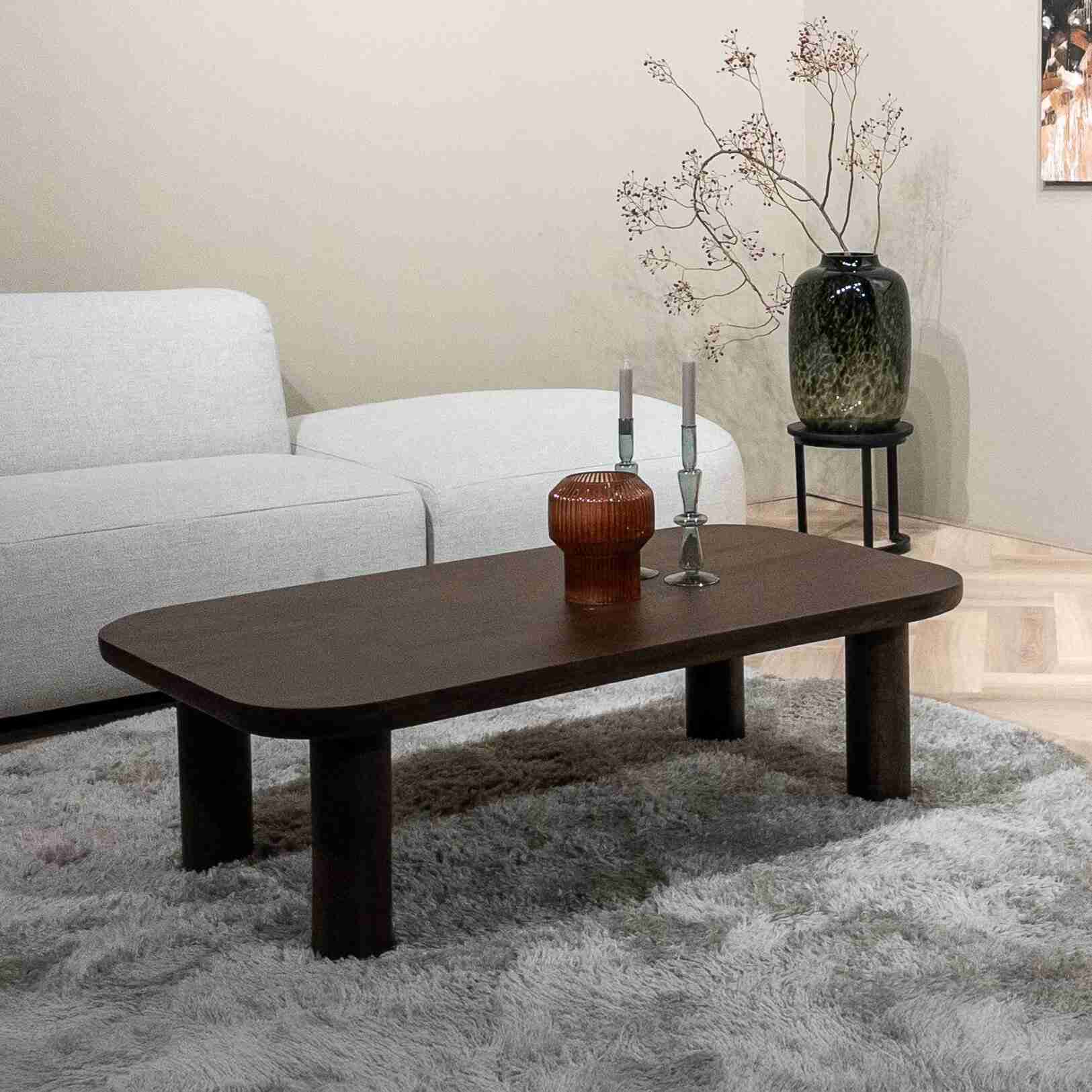 Sohome Salontafel Merle Mangohout, 120 x 70cm - Bruin