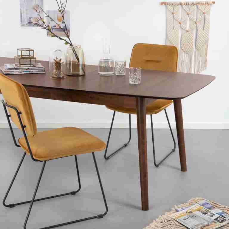 Sohome Uitschuifbare Eettafel Montreux Walnoot, 180-219 x 90cm - Bruin,Hout
