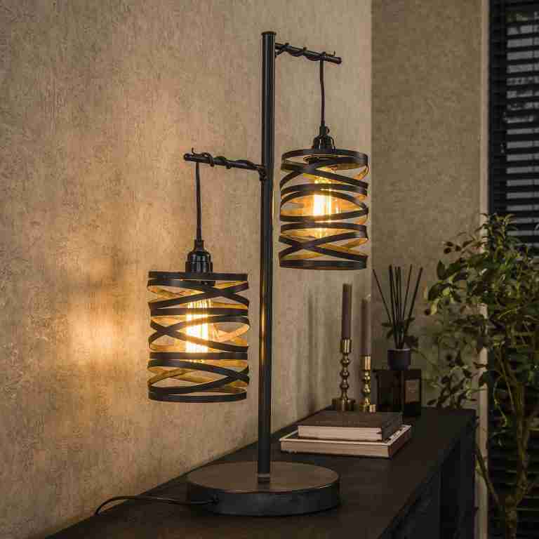 Tafellamp Kristina 2-lamps - Slate Grey