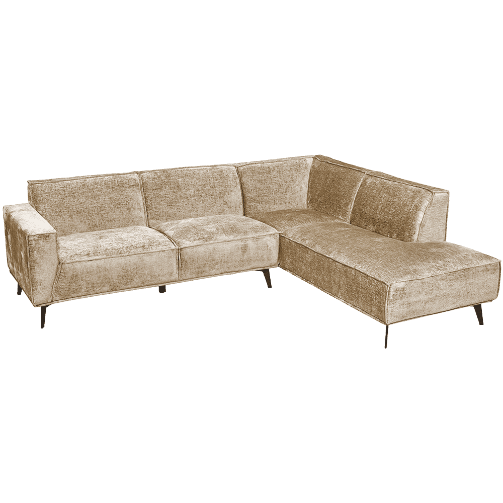 Tower Living 2,5 zits Hoekbank Leeds Rechts, 268cm - Beige