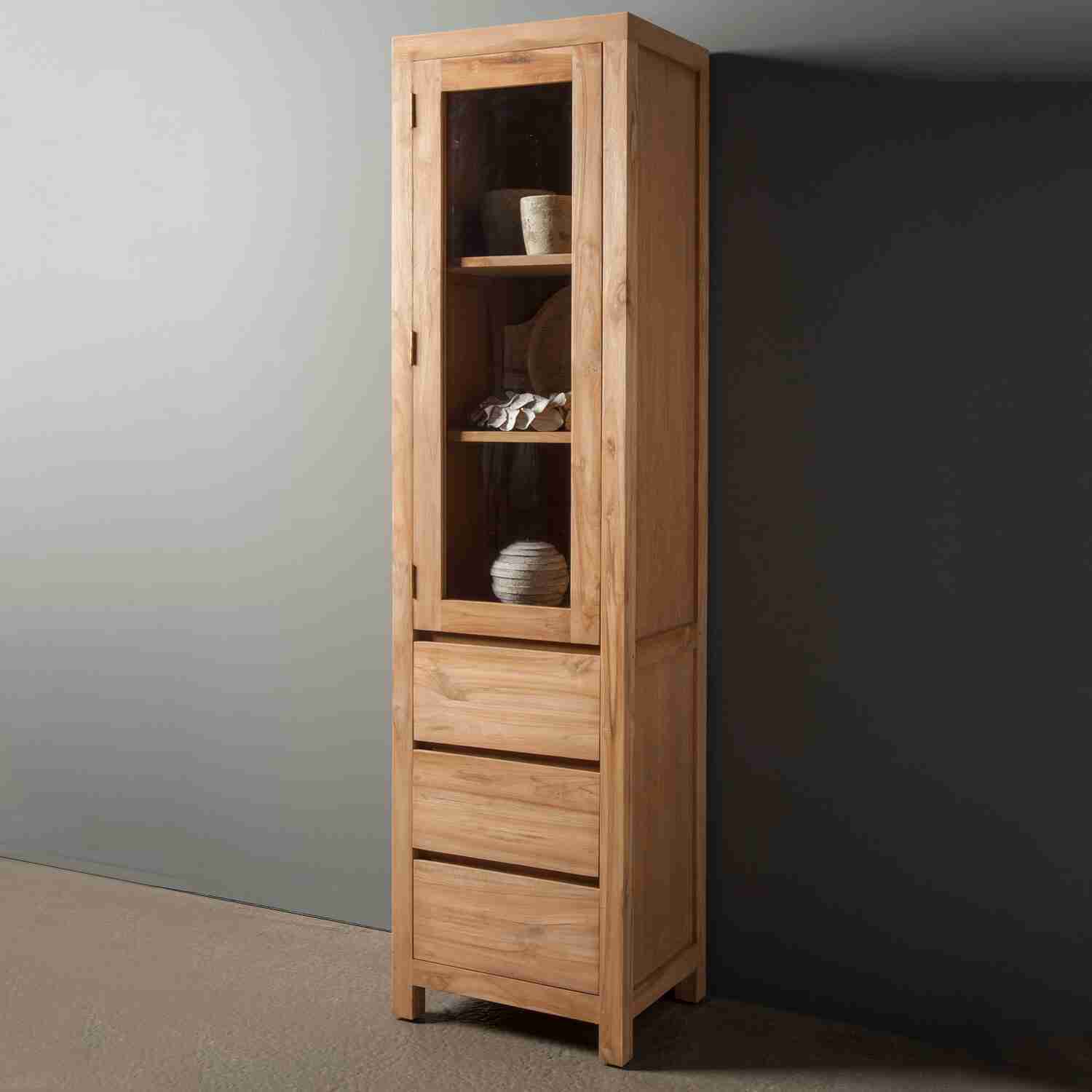 Tower Living Buffetkast Corona Teak met 1 deur - Bruin