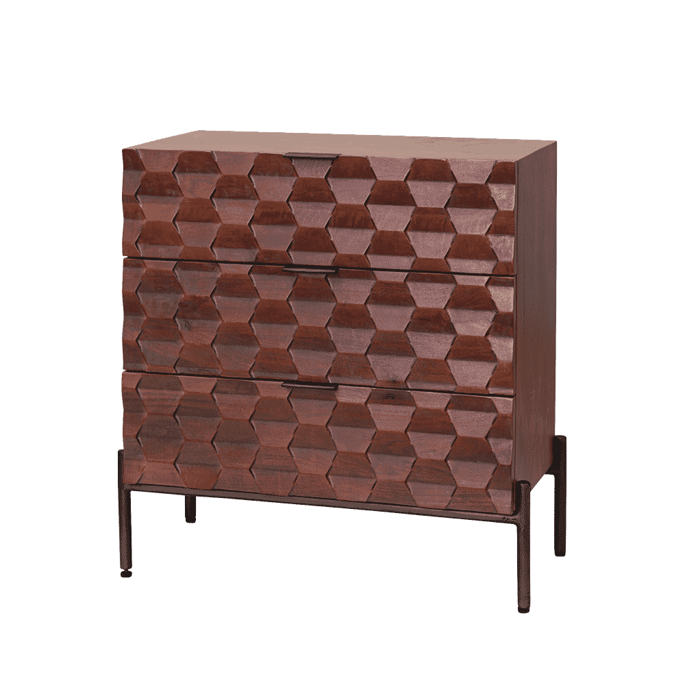 Tower Living Ladekast Paola Mangohout, 80 x 75cm - Bruin