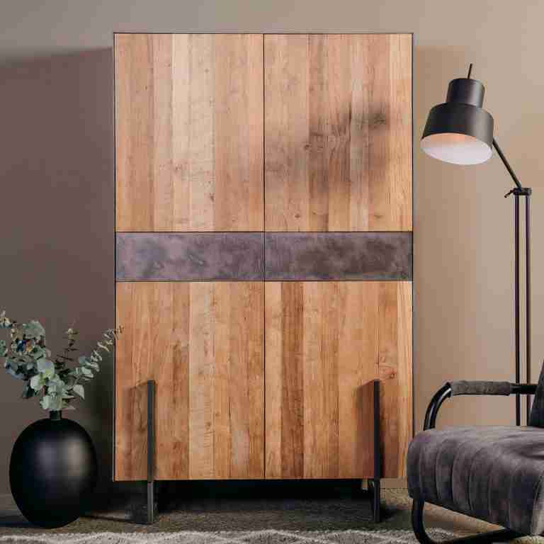 Tower Living Opbergkast Ora Gerecycled teak, 182 cm - Hout