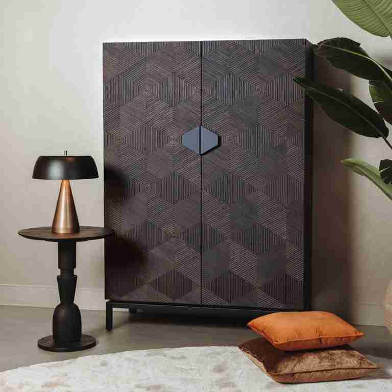 Tower Living Opbergkast San Marino Eiken, 160 x 110cm - Bruin