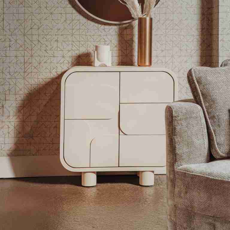 Tower Living Opbergkastje Alviano 80 x 80cm - Beige
