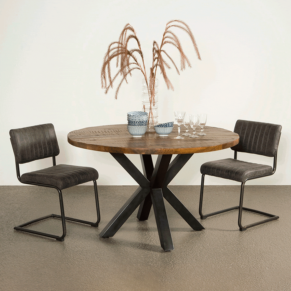 Tower Living Ronde Eettafel Basto √ò130cm, Mangohout