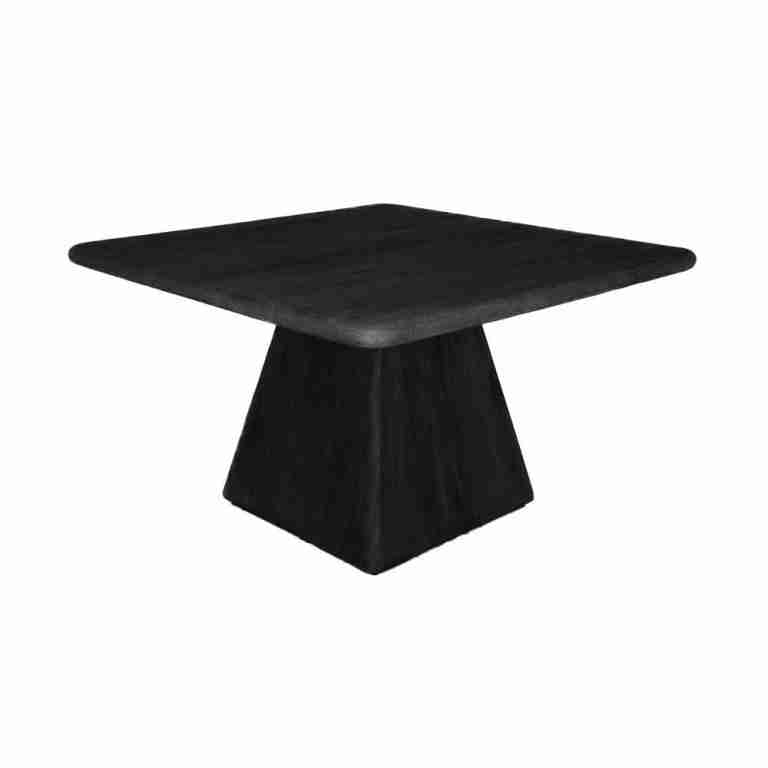 Tower Living Vierkante Eettafel Asti Mangohout, 150 x 150cm - Zwart
