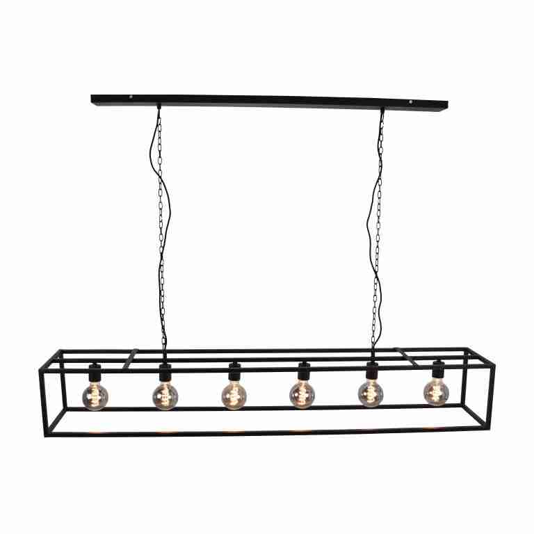 Urban Interiors Hanglamp Frame XL 6-lamps - Zwart