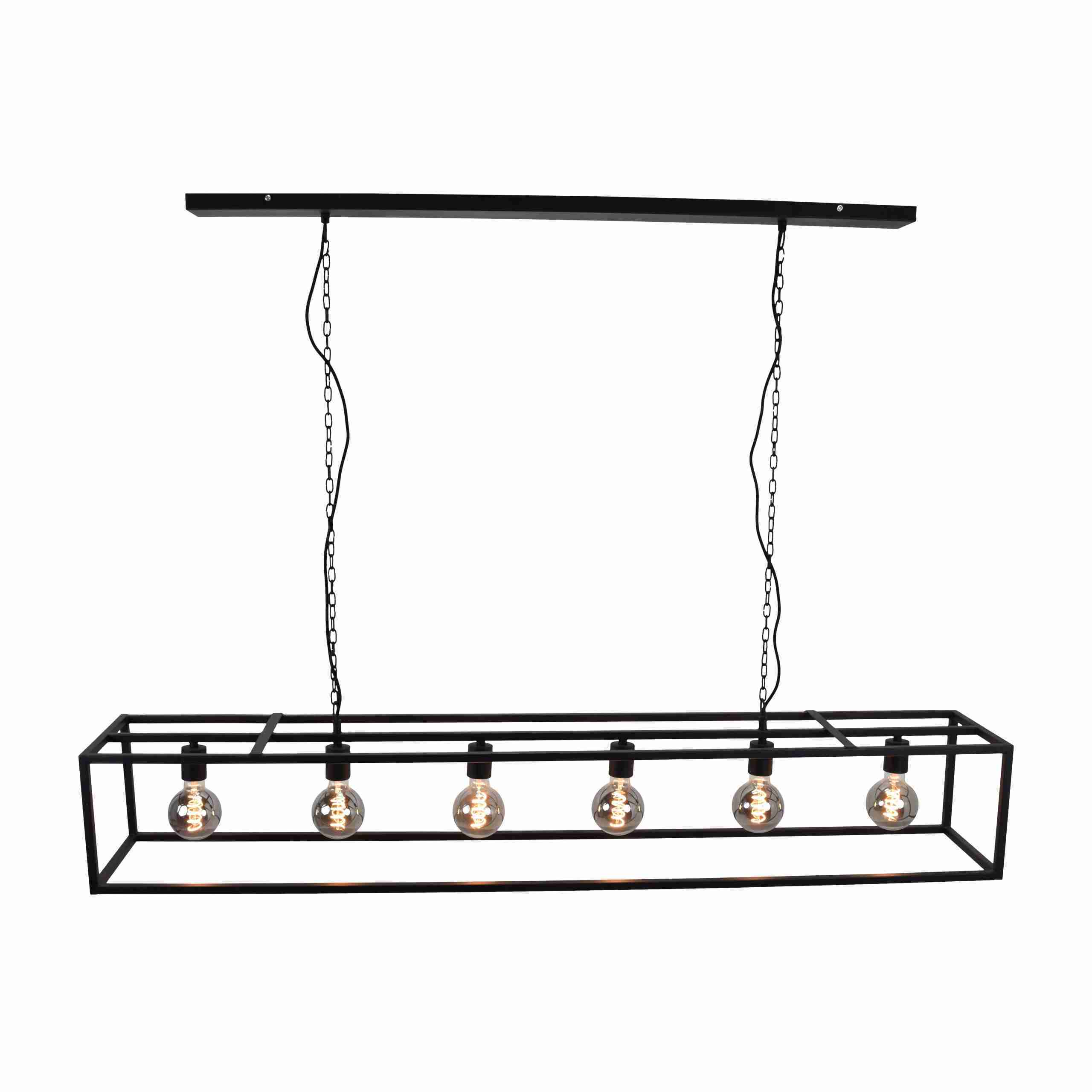 Urban Interiors Hanglamp Frame XL 6-lamps - Zwart