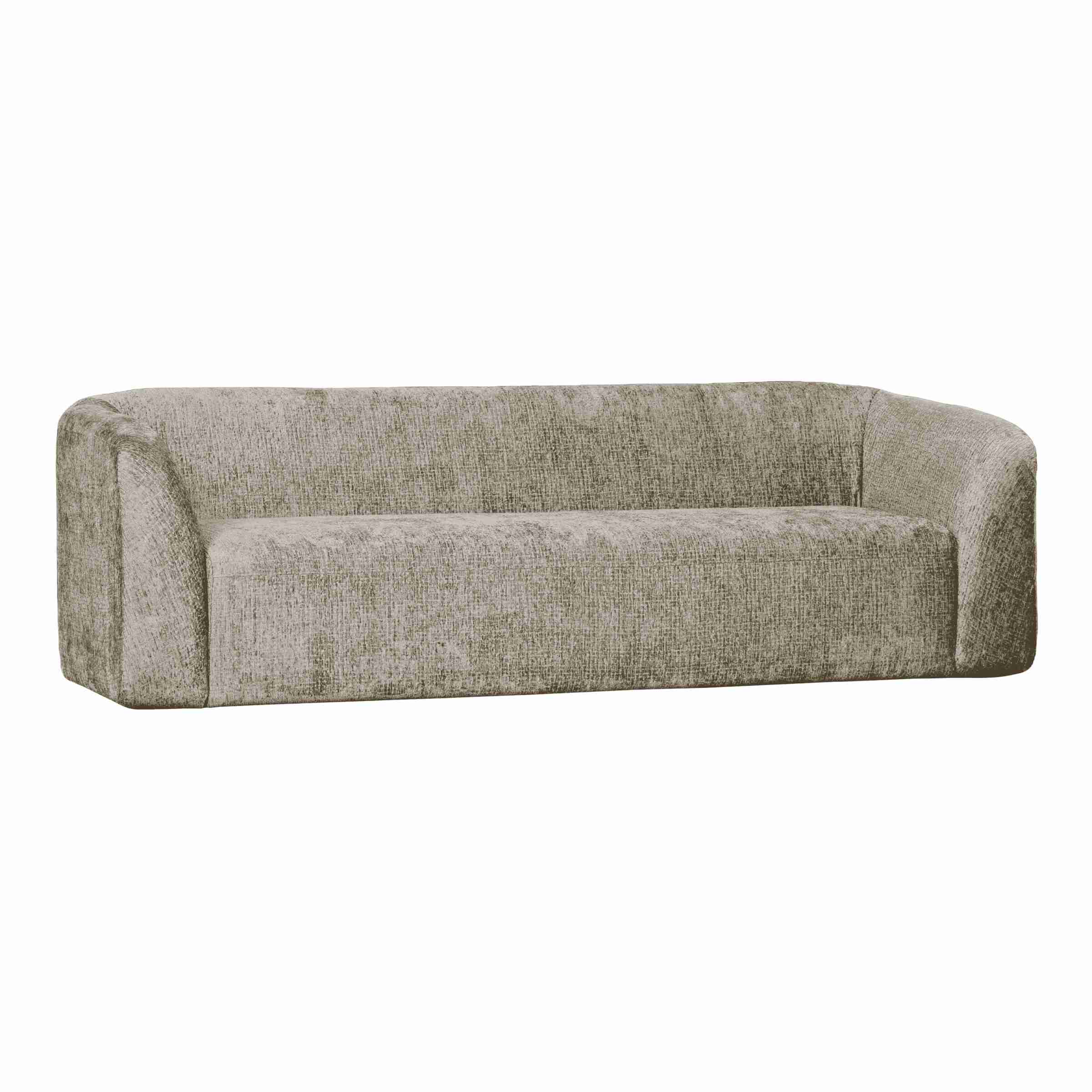 WOOOD 3-zits Bank Sloping Structure Velvet - Wheatfield