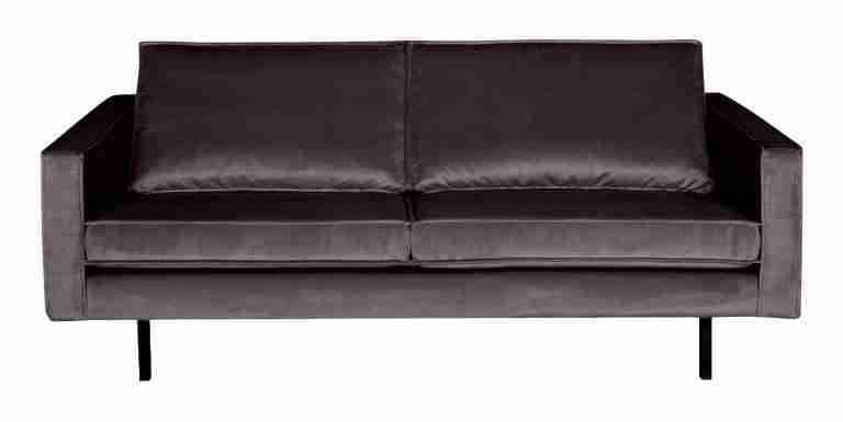 WOOOD Bank 2,5-zits Rodeo Velvet - Antraciet - BePureHome