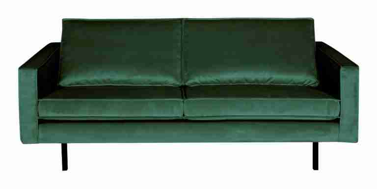 WOOOD Bank 2,5-zits Rodeo Velvet - Forest Green - BePureHome