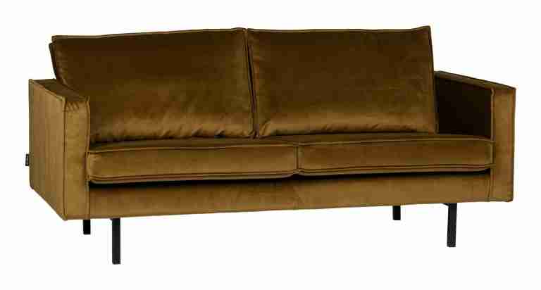 WOOOD Bank Rodeo 2,5 zits, Velvet - Honey (geel) - BePureHome