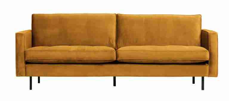 WOOOD Bank Rodeo 2,5-zits, Velvet - Oker - BePureHome