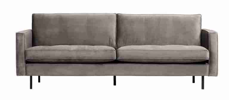 WOOOD Bank Rodeo 2,5-zits, Velvet - Taupe - BePureHome
