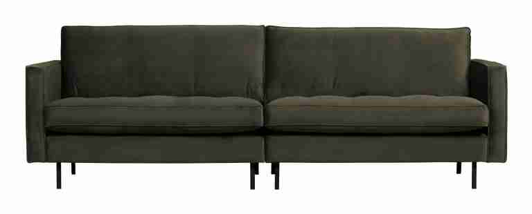 WOOOD Bank Rodeo 3-zits, Velvet - Dark Green - BePureHome