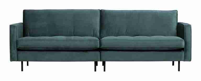 WOOOD Bank Rodeo 3-zits, Velvet - Teal - BePureHome