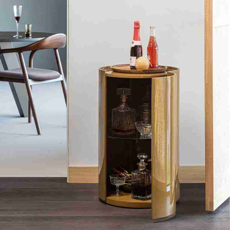 WOOOD Bijzettafel Sera 72cm - Honey Yellow - Rond