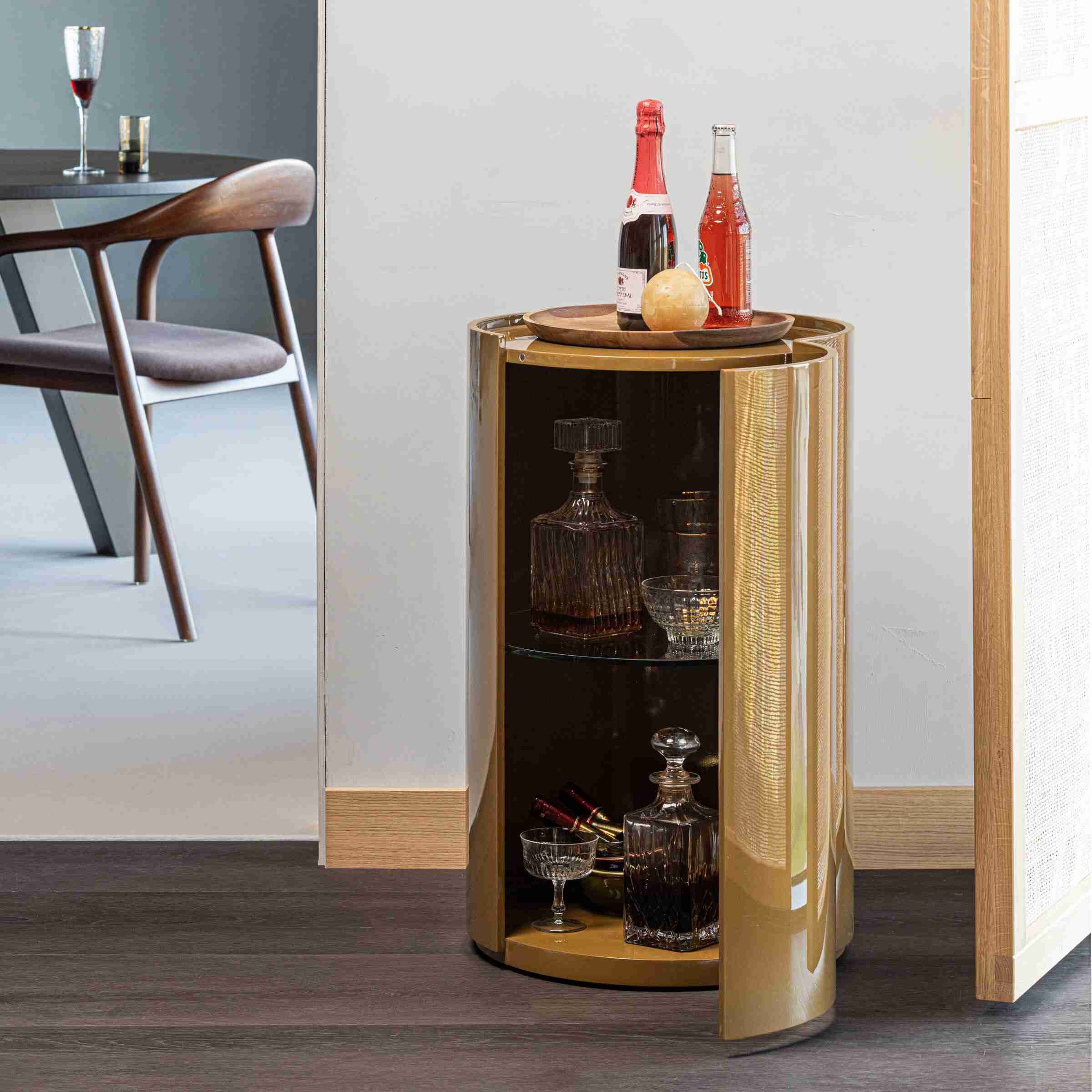 WOOOD Bijzettafel Sera 72cm - Honey Yellow - Rond