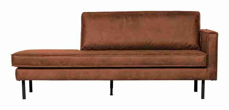 WOOOD Daybed Rodeo Rechts - Cognac - BePureHome