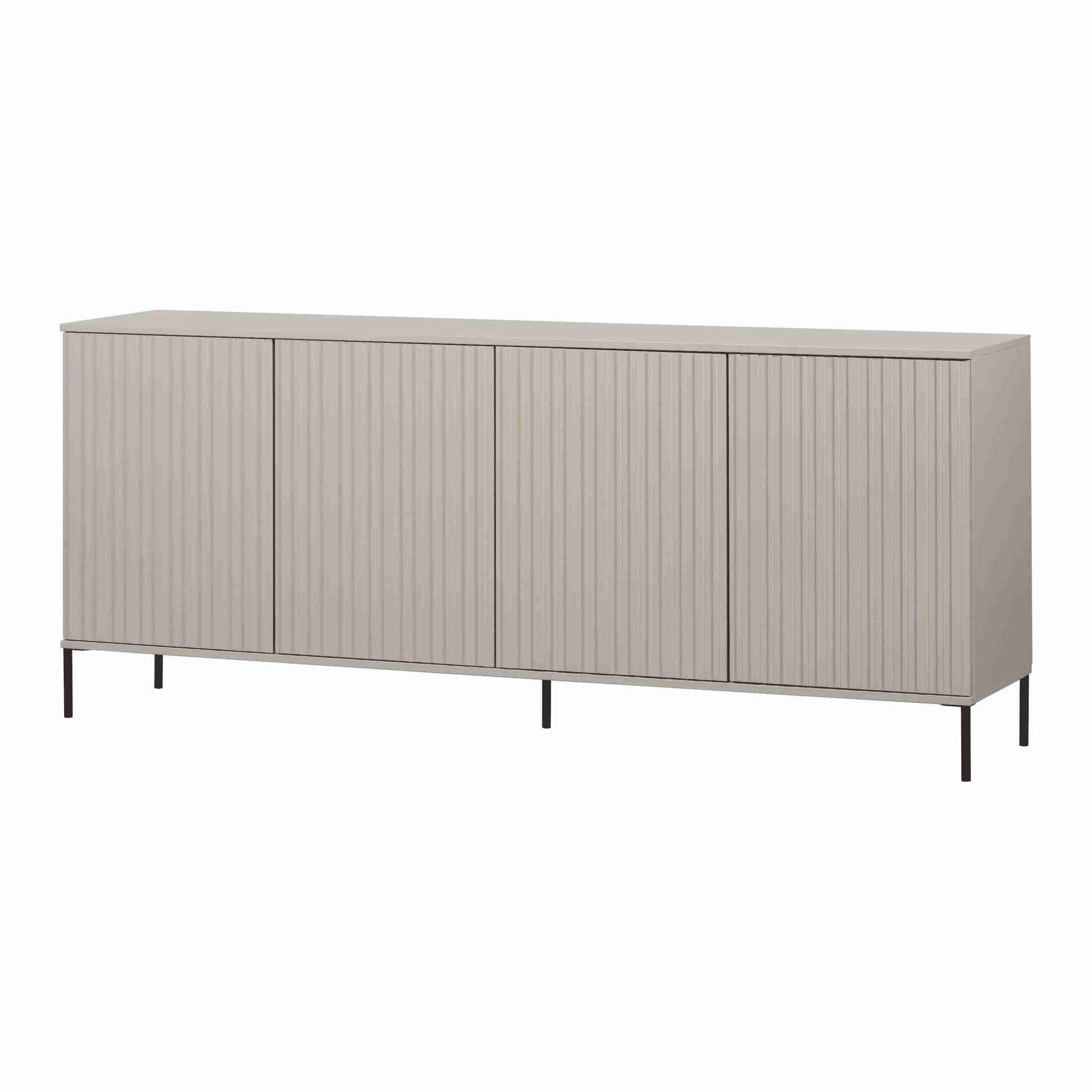 WOOOD Dressoir New Gravure Grenenhout, 200cm - Dust - Exclusive
