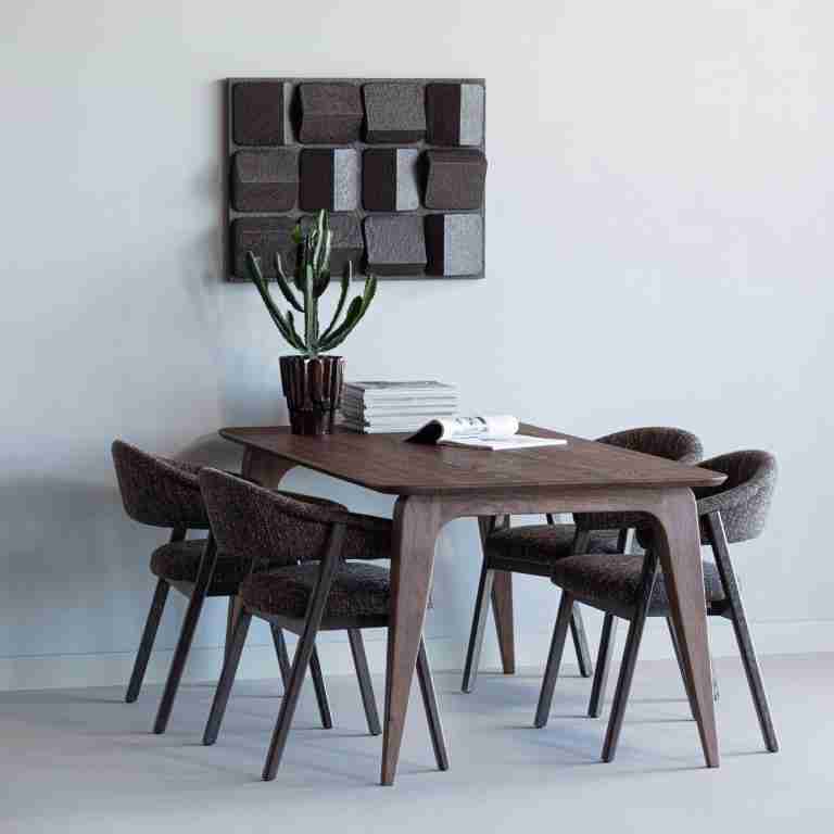 WOOOD Eettafel Rubo Mangohout, 180 x 95cm - Bruin
