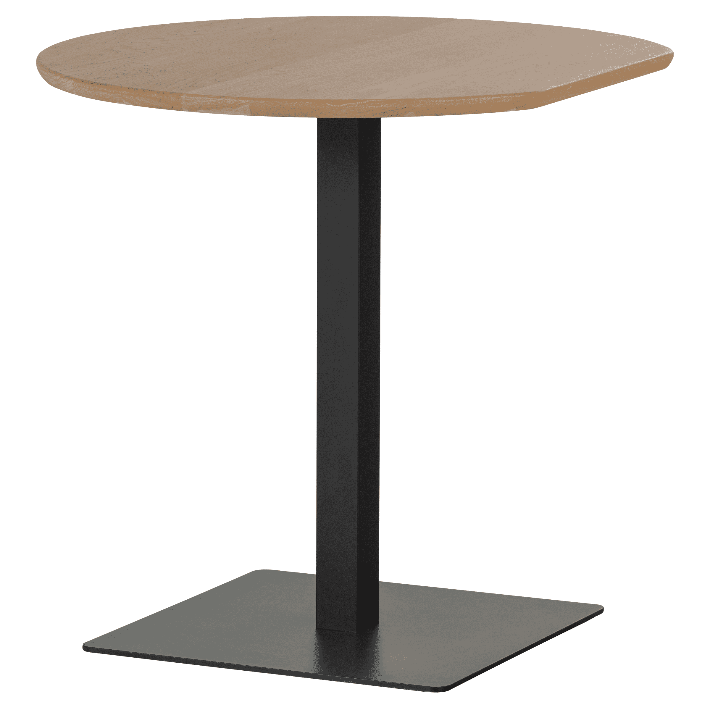 WOOOD Eettafel Tablo Eikenhout, Eindstuk, 79 x 73cm - Transparant