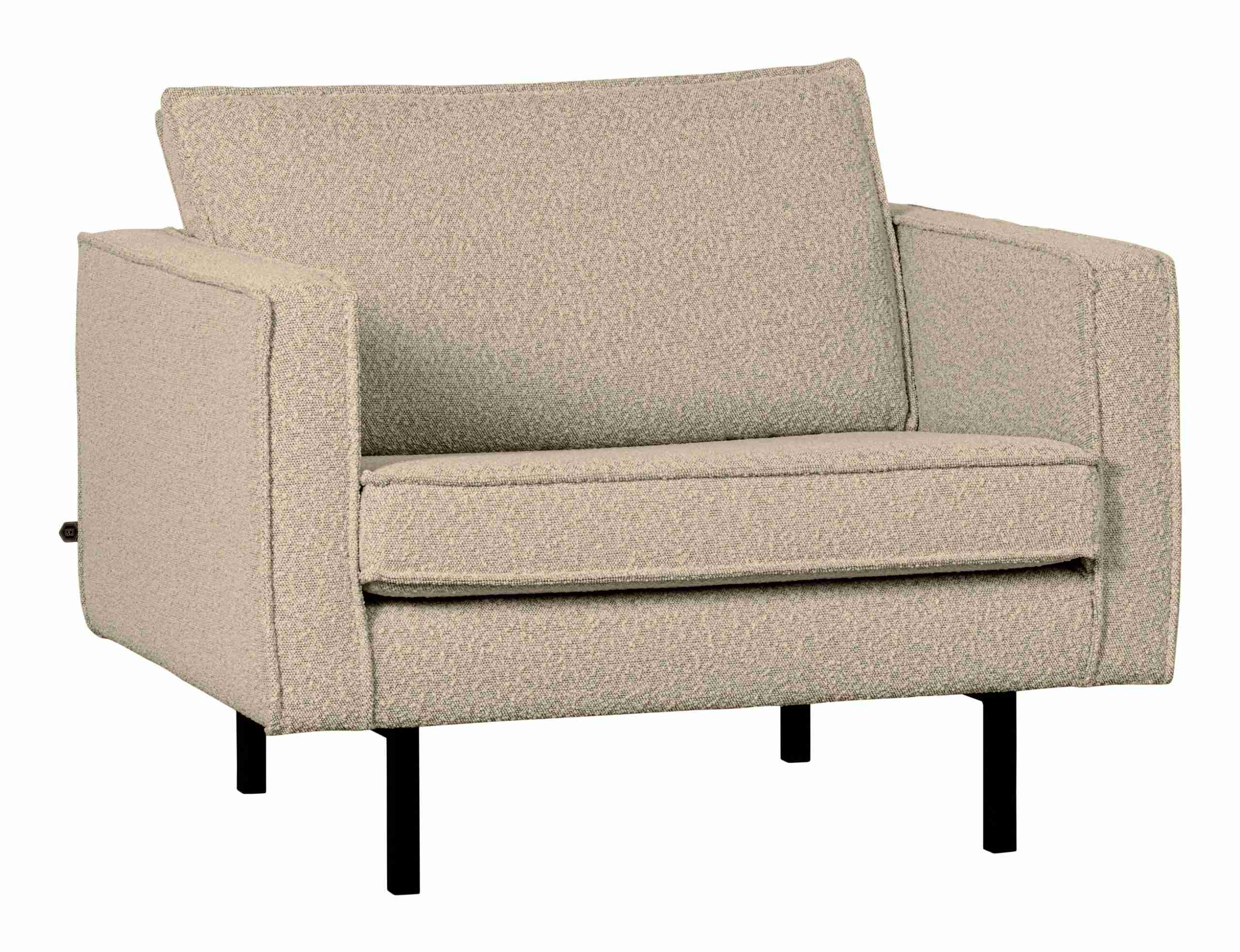 WOOOD Fauteuil Rodeo Bouclé - Beige - BePureHome