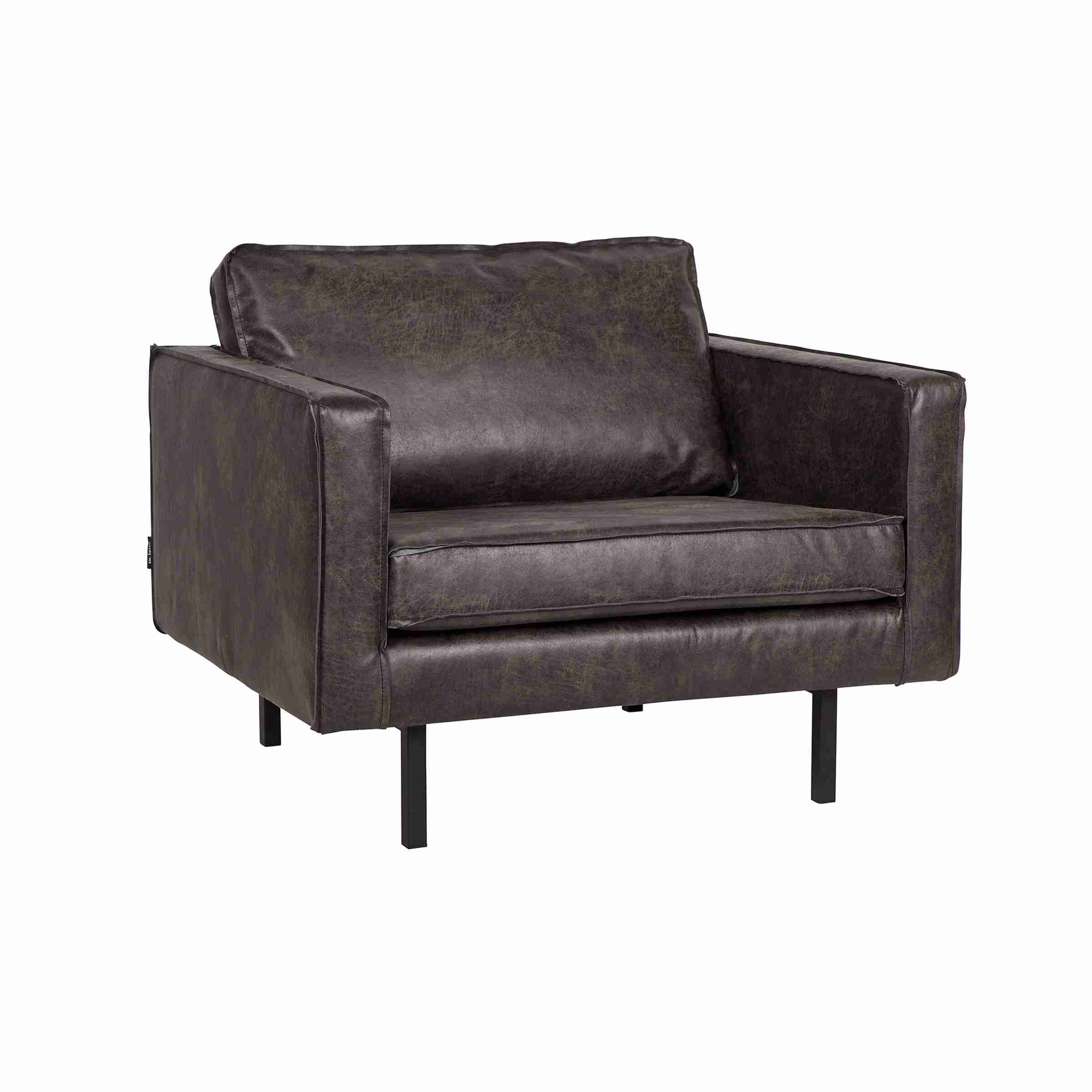 WOOOD Fauteuil Rodeo - antraciet - BePureHome