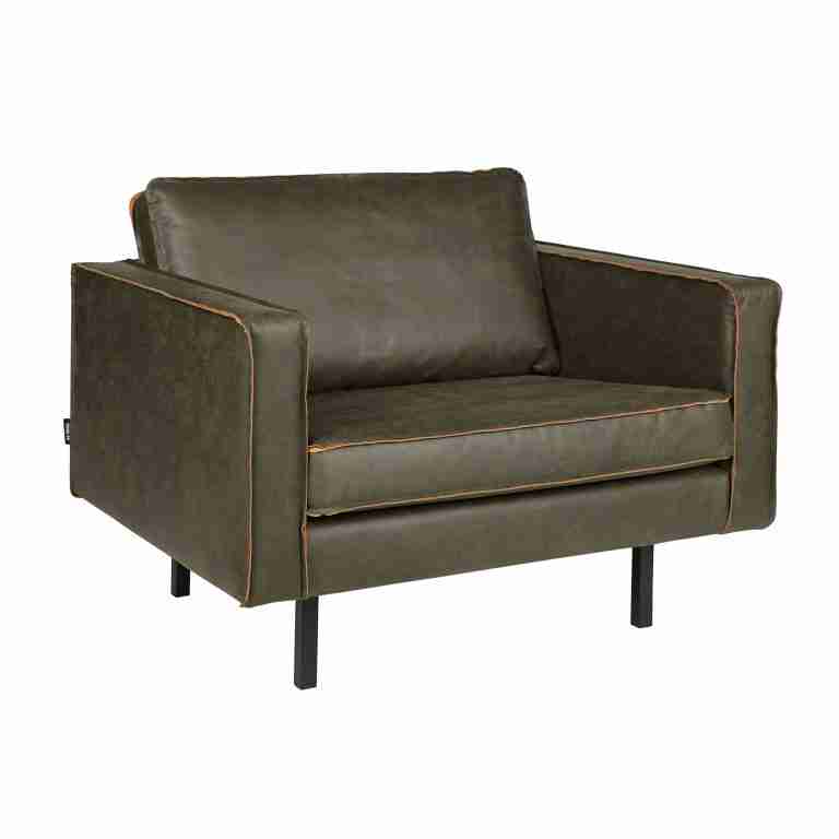 WOOOD Fauteuil Rodeo - legergroen - BePureHome