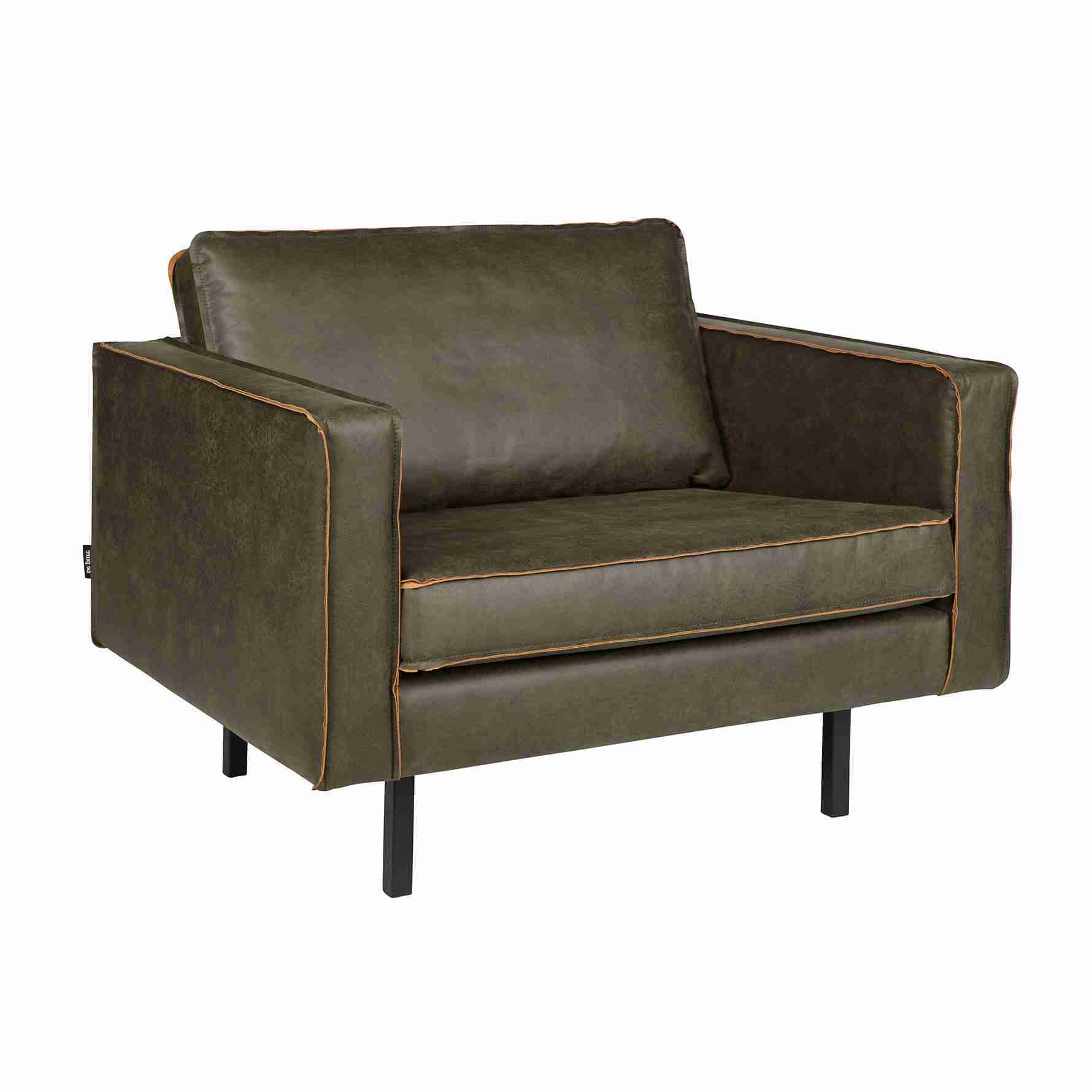 WOOOD Fauteuil Rodeo - legergroen - BePureHome