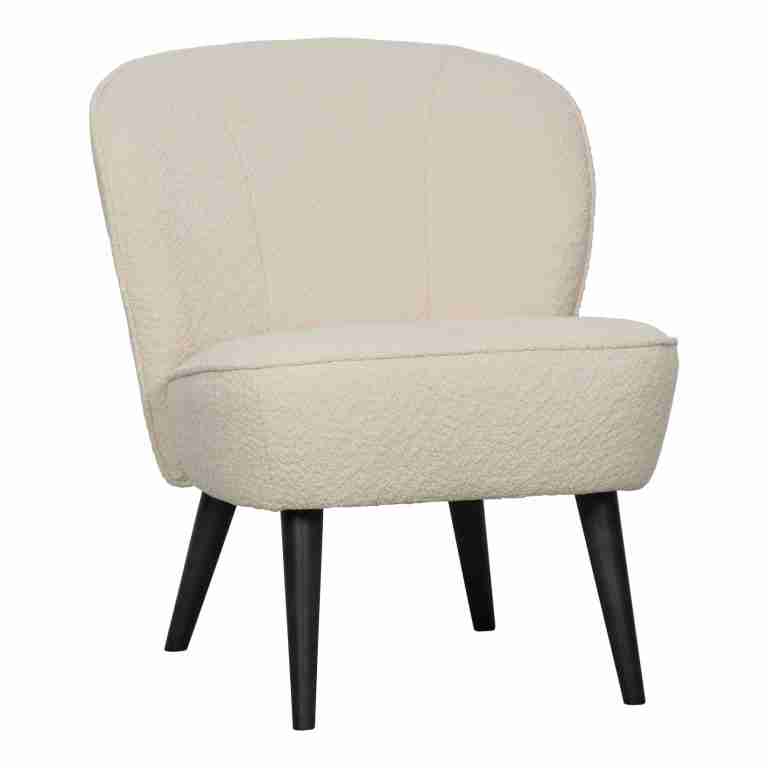 WOOOD Fauteuil Sara Bouclé - Creme