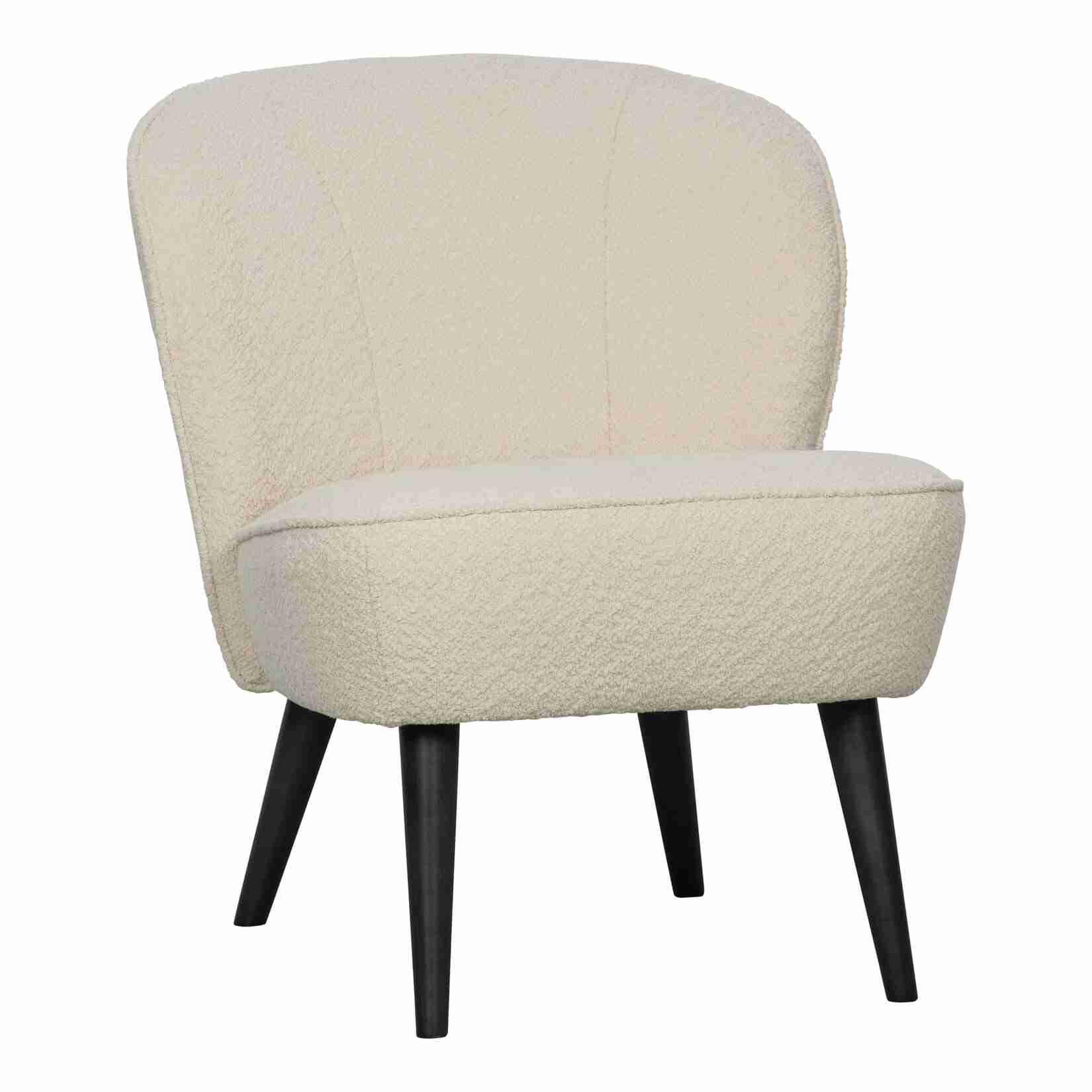 WOOOD Fauteuil Sara Bouclé - Creme