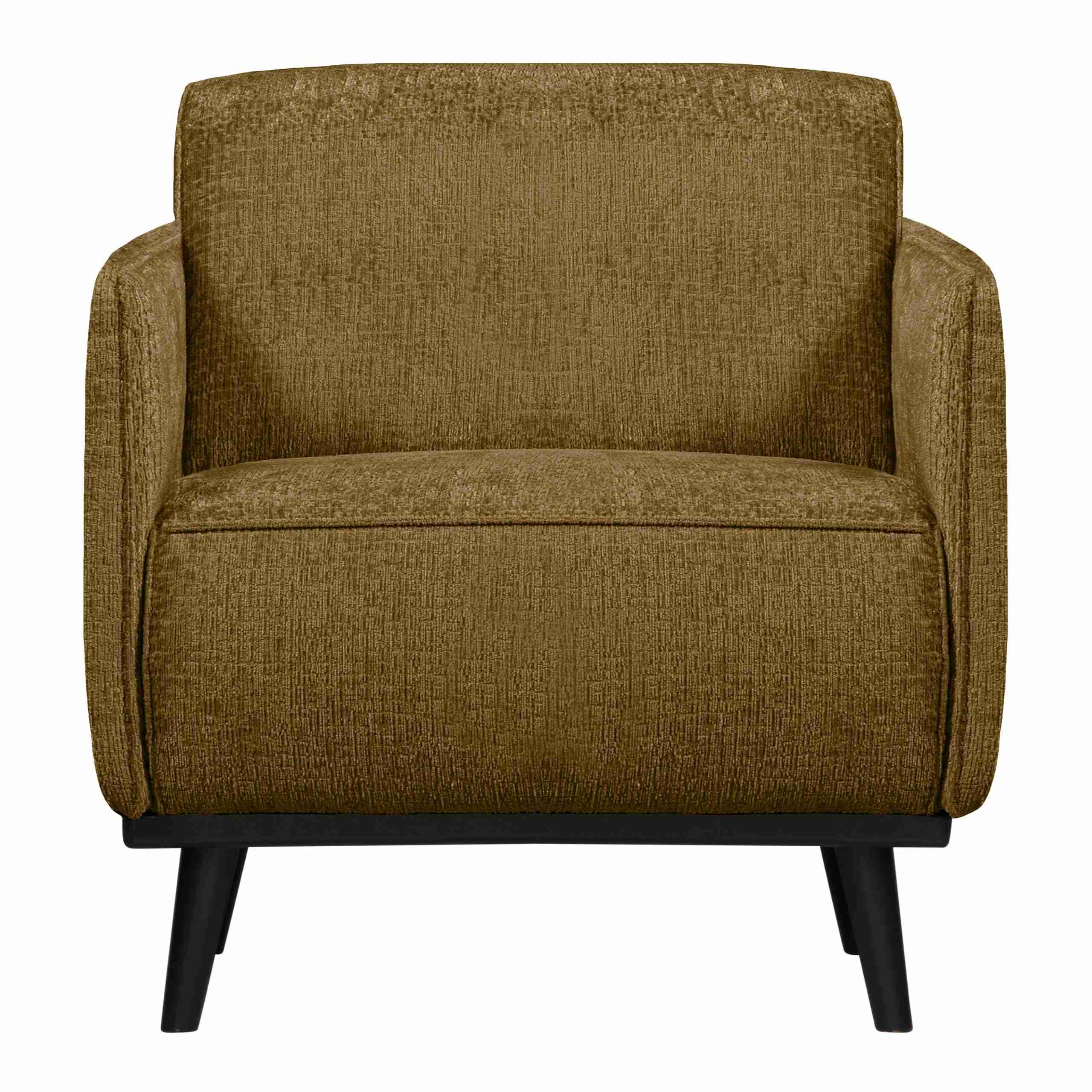 WOOOD Fauteuil Statement Met Armleuning, Structure Velvet - Brass - BePureHome