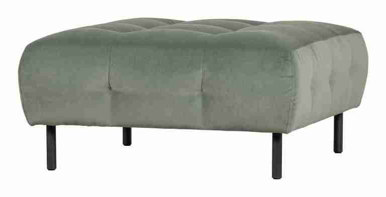 WOOOD Hocker Lloyd Velvet - Waterplant - Vierkant - Exclusive