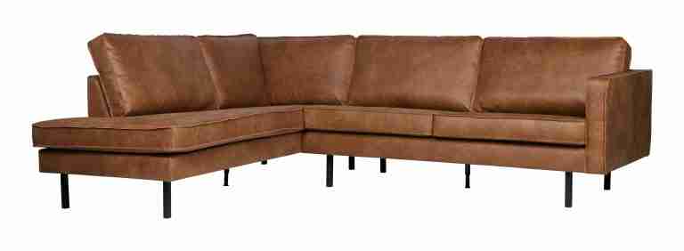 WOOOD Hoekbank Rodeo Links - Cognac - BePureHome