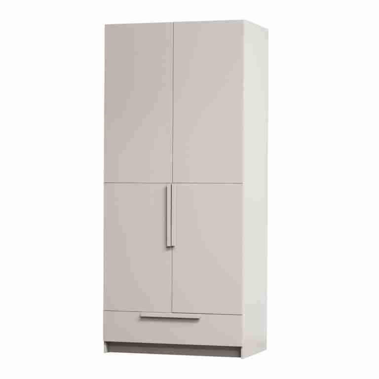 WOOOD Kledingkast Pure Grenenhout, 2-deurs - Dust