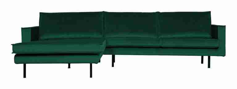 WOOOD Loungebank Rodeo Links, Velvet - Green Forest - BePureHome