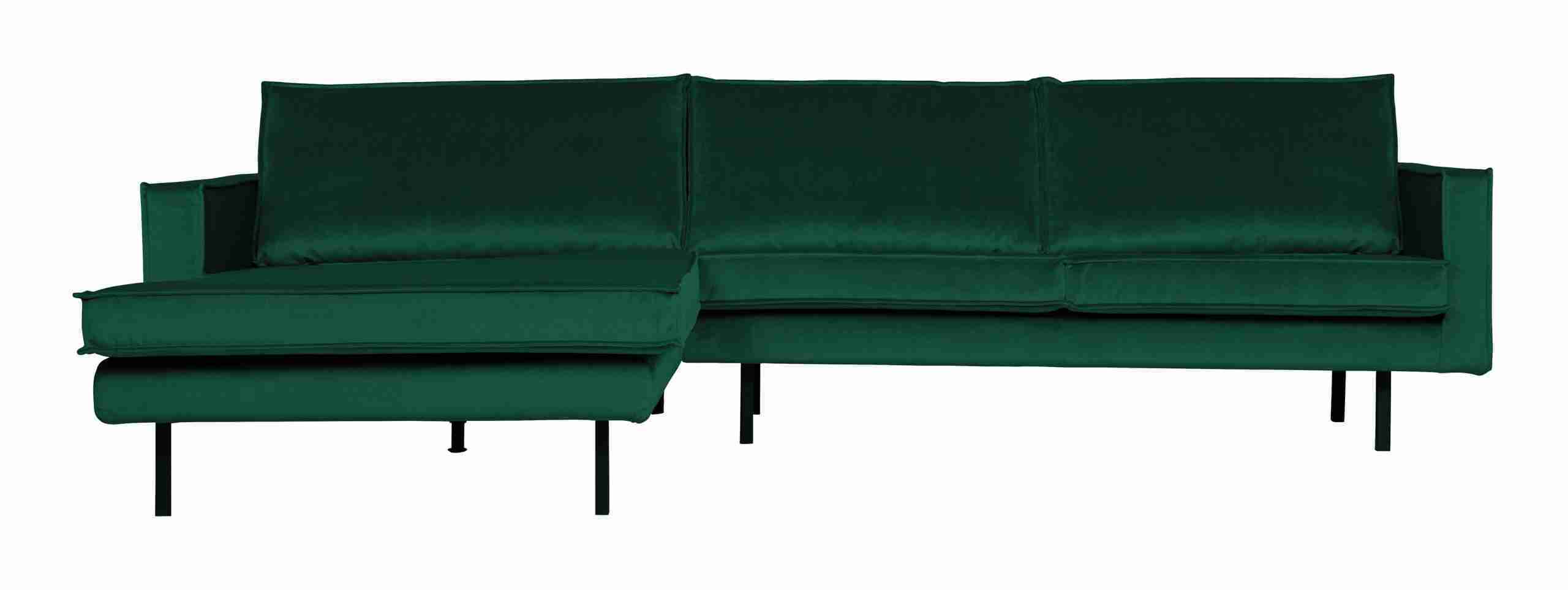 WOOOD Loungebank Rodeo Links, Velvet - Green Forest - BePureHome